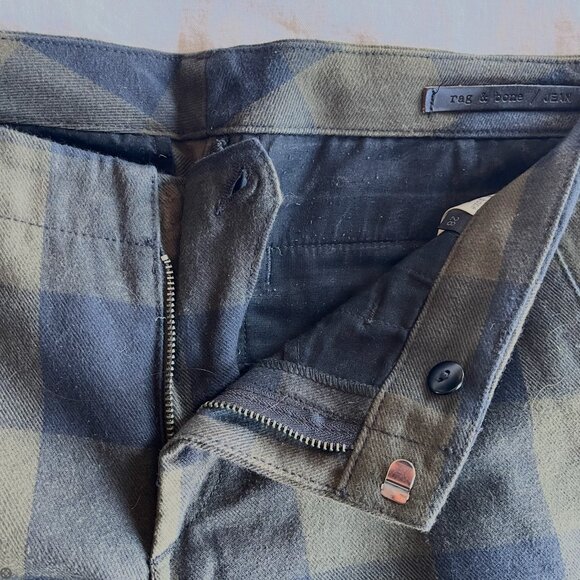 Rag & Bone Portobello Pants in Army Plaid - Picture 5 of 6